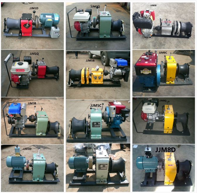 Cabografe puxar o motor diesel de refrigeração ar 840×600×500 de guincho posto do gás